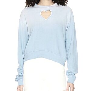 Manifest by Offline Heart Cut Out Cropped Sweatshirt